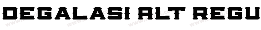 Degalasi Alt Regula字体转换